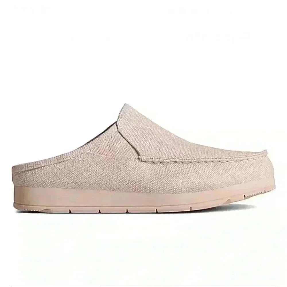 Sperry Dusty Blush Canvas Slip-On Mules